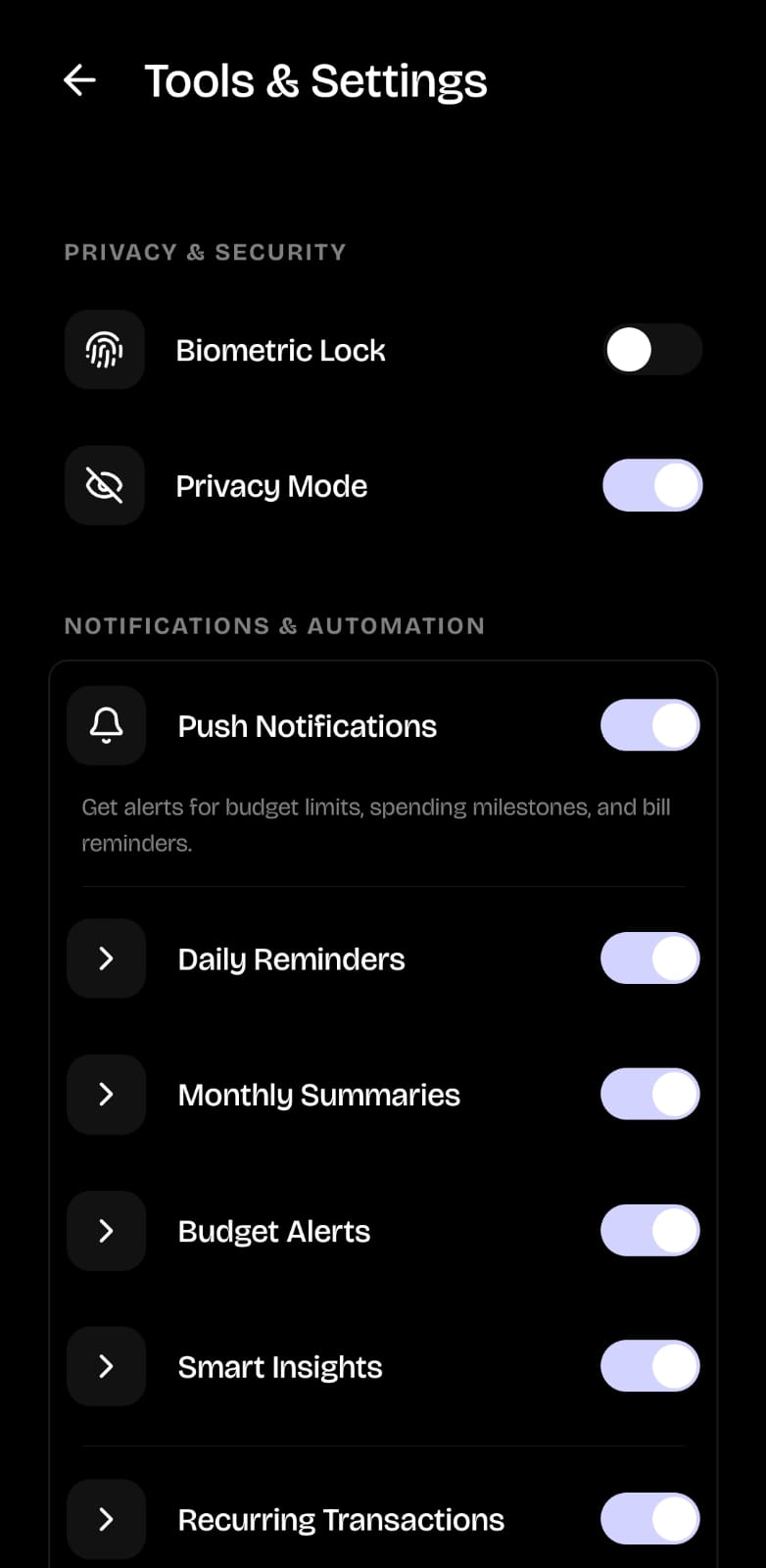 Fynace screen 9